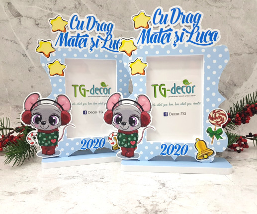 Именная рамка для мальчика -  Мышки