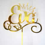 Topper auriu cu coroniță thumb-image 1