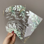 Invitatii pentru nunta cu frunze thumb-image 1