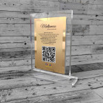 Display / Placi QR-cod din acril transparent si aluminiu thumb-image 1