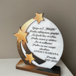 Трофеи из белого акрила "Звёзды" для воспитателя thumb-image 2