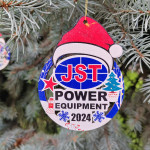 Ornament Craciun din placaj cu logoul companie 2 thumb-image 1