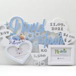 Именная рамка -  Мишка на облаке thumb-image 1