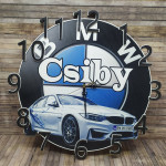 Ceas din lemn cu BMW thumb-image 1