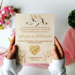 Invitatii pentru nunta din lemn thumb-image 1