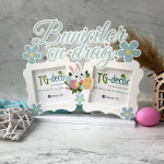 Rama foto cu iepuras si flori thumb-image 1