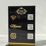 Display / Placi QR-cod din acril negru cu aplicarea elementelor de acril thumb-image 2