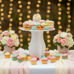 Круглая подставка на ножке для пирожных и тортов thumb-image 1