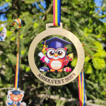 Medalie din acril cu bufnita thumb-image 1