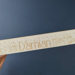 Riglă din lemn personalizată thumb-image 1