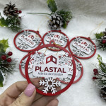 Ornament Craciun din placaj cu logoul companie 6 thumb-image 2