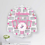 Rama foto cu ceas cu ingerasi roz thumb-image 1