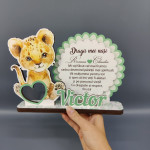 Trofeu personalizat din fanera cu  Leu thumb-image 3