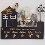 Ключница настенная "Кошечки на заборе" thumb-image 1