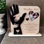 Trofeu pentru tată, soț , bunel cu  Te iubim ,Tati thumb-image 1