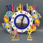 Именные детские  часы - Космос thumb-image 1