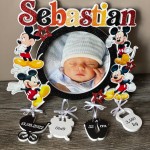 Rama pentru foto rotundă cu Mickey mouse thumb-image 1