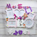 Именная рамка для девочки - Зверята thumb-image 1