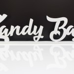 Надпись белого цвета на штативе "Candy Bar" из пластика thumb-image 2