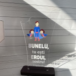 Trofeu pentru tată , soț , bunel cu erou thumb-image 2