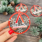 Ornament Craciun din placaj cu logoul companie 6 thumb-image 1