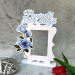 Rama foto ,,Bunicuta floare draga'' albastru thumb-image 1