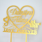 Topper pentru torta nunta Mr&Mrs 1 thumb-image 1