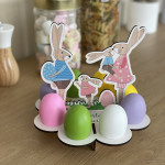 Suport pentru  ouă familia iepurașilor thumb-image 1