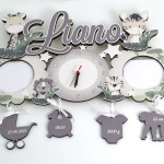 Часы-рамки для фото -  Зверята thumb-image 1