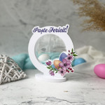 Ramă foto cu flori Paște Fericit cu flori si oua thumb-image 2