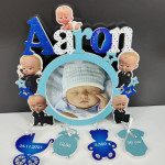 Rama pentru foto rotundă cu Baby Boss thumb-image 1