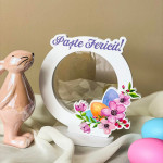 Ramă foto cu flori Paște Fericit cu flori si oua thumb-image 1