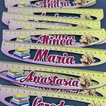 Riglă de lemn cu carte și clopoței thumb-image 3