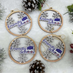 Ornament Craciun din placaj cu logoul companie 6 thumb-image 3