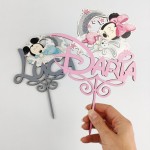 Topper personalizat cu Mickey și Minnie baby thumb-image 1