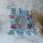 Rama foto rotundă cu Elefănțelul Dumbo thumb-image 1