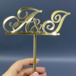 Топпер для торта из фанеры  c инициалами thumb-image 2