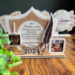 Trofeu personalizat cu medalie si pana cu rama 1 thumb-image 1