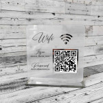 Display / Placi QR-cod din acril transparent mat cu aplicarea elementelor de acril thumb-image 4