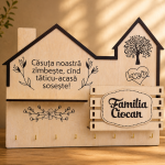 Suport pentru chei ,, Casuta noastra zimbeste'' thumb-image 1