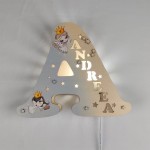 Светильник-буква из фанеры - Ангел thumb-image 1