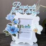 Rama foto ,,Bunicuta floare draga'' albastru thumb-image 2