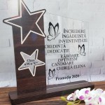 Персонализированный трофей 2 звезды  "Бабочки" thumb-image 2