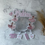 Rama pentru foto rotundă cu Balerina thumb-image 1