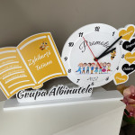 Ceas din plastic cu copii galben thumb-image 1