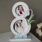 Rama foto in forma de cifra 8 cu ghiocel thumb-image 2