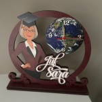 Ceas din lemn cu profesoară thumb-image 1