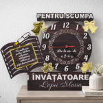 Wooden Clock with Acrylic Bell thumb-image 1