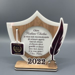 Trofeu personalizat cu medalie si pana thumb-image 2