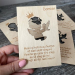 Invitații din lemn pentru nași cu îngerași 1 thumb-image 2